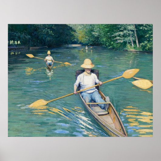 Skiffs von Gustave Caillebotte Poster (Vorne)