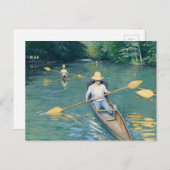 Skiffs von Gustave Caillebotte Postkarte (Vorne/Hinten)