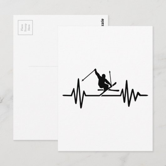 Skifrequenz Postkarte (Vorne/Hinten)