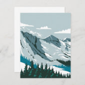 Skigebiet Alta Mitteilungskarte (Vorne/Hinten)