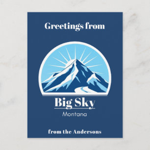 Skigebiet Big Sky Montana Postkarte