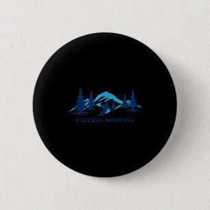 Skigebiet Bozeman Montana Skifahren Skifahrer Button