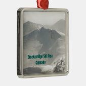 Skigebiet Breckenridge, CO Silbernes Ornament (Rechts)