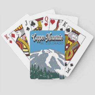 Skigebiet Copper Mountain Colorado Vintage Spielkarten