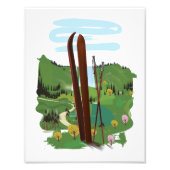 Skigebiet Fotodruck (Vorne)