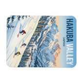 Skigebiet Hakuba Valley Japan Magnet (Horizontal)