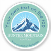 Skigebiet Hunter Mountain New York Aufkleber (Vorderseite)
