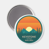 Skigebiet Keystone Colorado Magnet (Vorderseite/Rückseite)