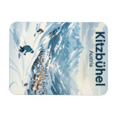 Skigebiet Kitzbühel Österreich Magnet (Horizontal)