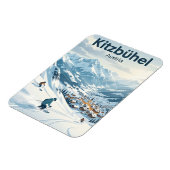 Skigebiet Kitzbühel Österreich Magnet (Linke Seite)