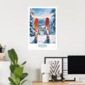 Skigebiet Kunst 1 Poster (Heimbüro)