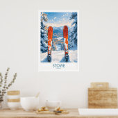 Skigebiet Kunst 1 Poster (Küche)