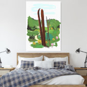 Skigebiet Leinwanddruck (Insitu (Schlafzimmer))