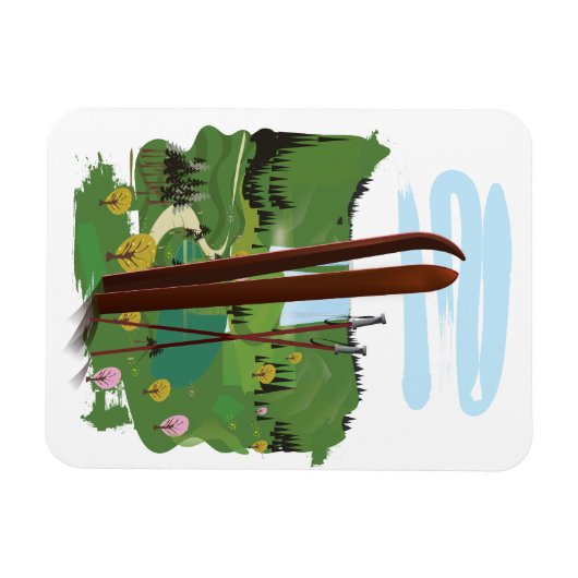 Skigebiet Magnet (Horizontal)