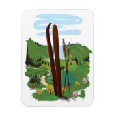 Skigebiet Magnet (Vertikal)