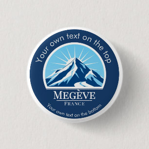 Skigebiet Megève Frankreich Button