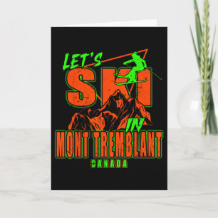 Skigebiet Mont Tremblant Kanada Quebec Skiing Souv Karte