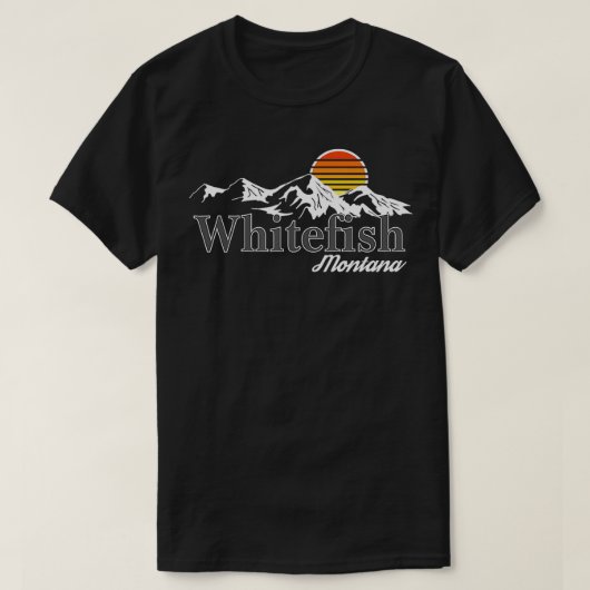Skigebiet Montana T-Shirt (Design vorne)