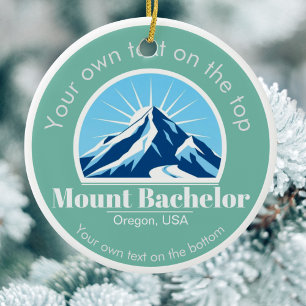 Skigebiet Mount Bachelor Oregon usa Keramik Ornament