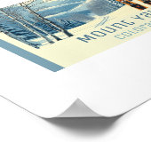 Skigebiet Mount Yale Colorado Poster (Ecke)
