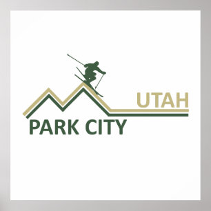 Skigebiet Park City Utah Poster
