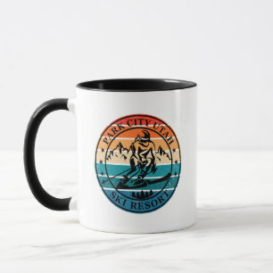 Skigebiet Park City Utah vintage Tasse