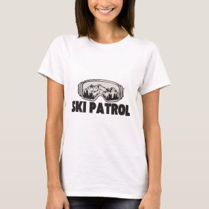 Skigebiet Patrol Winter Skifahren Goggles Bergtour T-Shirt