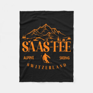 Skigebiet Saas-fee Schweizer Alpen Alpin-Ski Schwe Fleecedecke