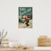 Skigebiet Savin Hill Poster (Küche)