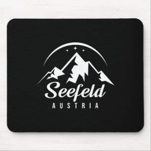 Skigebiet Seefeld Österreich Skifahren Snowboarden Mousepad