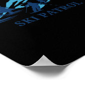 Skigebiet Skipatrol Skigebiet Winterskigebiet 1 Poster (Ecke)