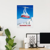 Skigebiet Snowbird Cable Car Poster (Heimbüro)