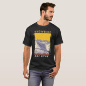 Skigebiet Snowbird Winter Utah Vintag T-Shirt (Vorne ganz)