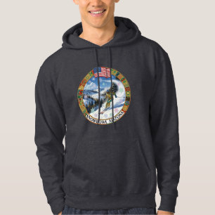 Skigebiet Snowbowl, Arizona, männlicher Skifahrer Hoodie
