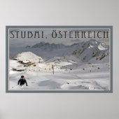 Skigebiet Stubai Glacier Poster (Vorne)
