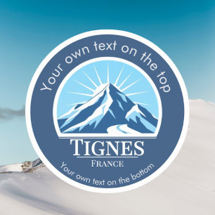Skigebiet Tignes Val d'Isère Frankreich Aufkleber