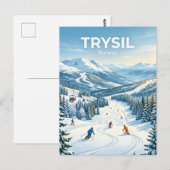 Skigebiet Trysil Norwegen Postkarte (Vorne/Hinten)