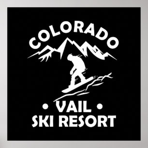 Skigebiet Vail Colorado Poster
