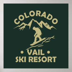 Skigebiet Vail Colorado Poster