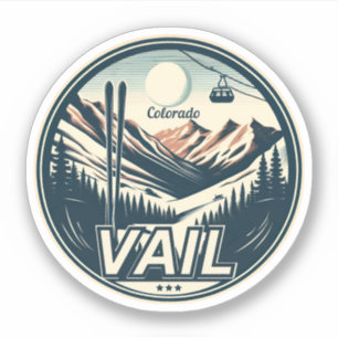 Skigebiet Vail: Colorado Skifahren & Snowboardfahr Aufkleber