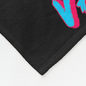 Skigebiet Val Cenis Retro Ski mit Abstraktem Chara Fleecedecke (Ecke)