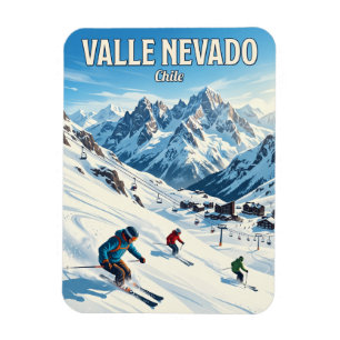 Skigebiet Valle Nevado Chile Magnet