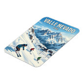 Skigebiet Valle Nevado Chile Magnet (Linke Seite)