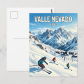 Skigebiet Valle Nevado Chile Postkarte (Vorne/Hinten)