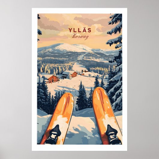 Skigebiet Ylläs Druck 1 Poster (Vorne)