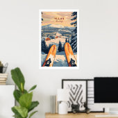 Skigebiet Ylläs Druck 1 Poster (Heimbüro)