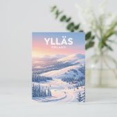 Skigebiet Ylläs Finnland Postkarte (Stehend Vorderseite)