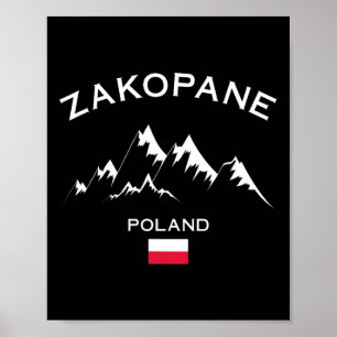 Skigebiet Zakopane Polen Tatra-Gebirge Skifahren Poster