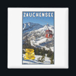 Skigebiet Zauchensee Magnet<br><div class="desc">Das Skigebiet Zauchensee,  Teil von Ski Amade im Salzburgerland Österreichs</div>
