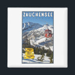 Skigebiet Zauchensee Magnet<br><div class="desc">Das Skigebiet Zauchensee,  Teil von Ski Amade im Salzburgerland Österreichs</div>